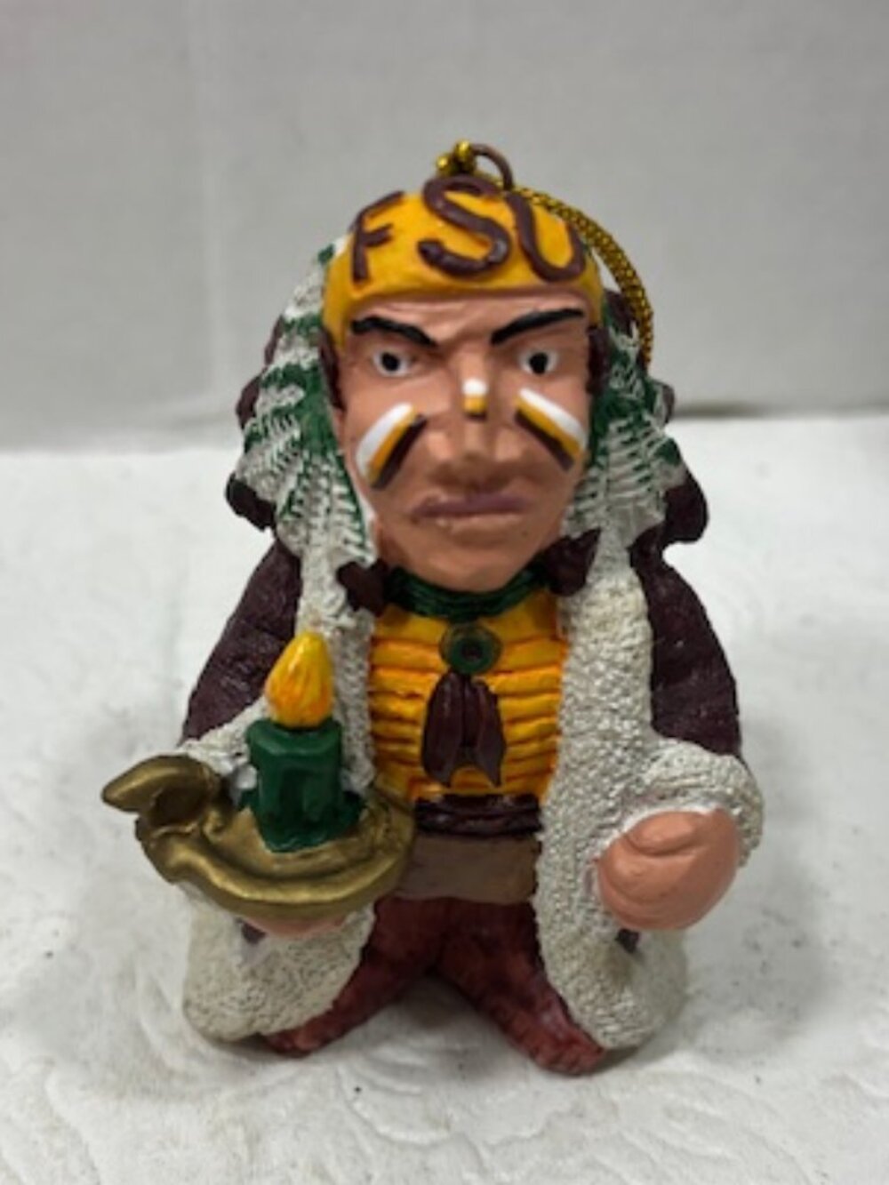VTG Florida State University Seminoles Mascot Christmas Hanging Ornament 3.5"